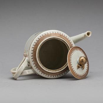 TEKANNA, porslin, Jiaqing, Kina, omkring 1800.