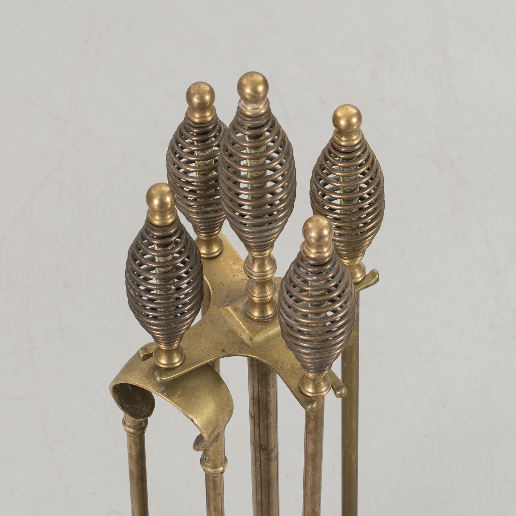 Brass  Handle Fire Tools.