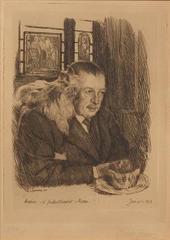 LOUIS SPARRE, etsning, signerad och numrerad 26/75.