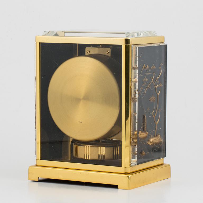 JAEGER-LE COULTRE, Atmos, "Black Chinoiserie Marina", table clock, 24 x 18,5 x 12,5 cm.