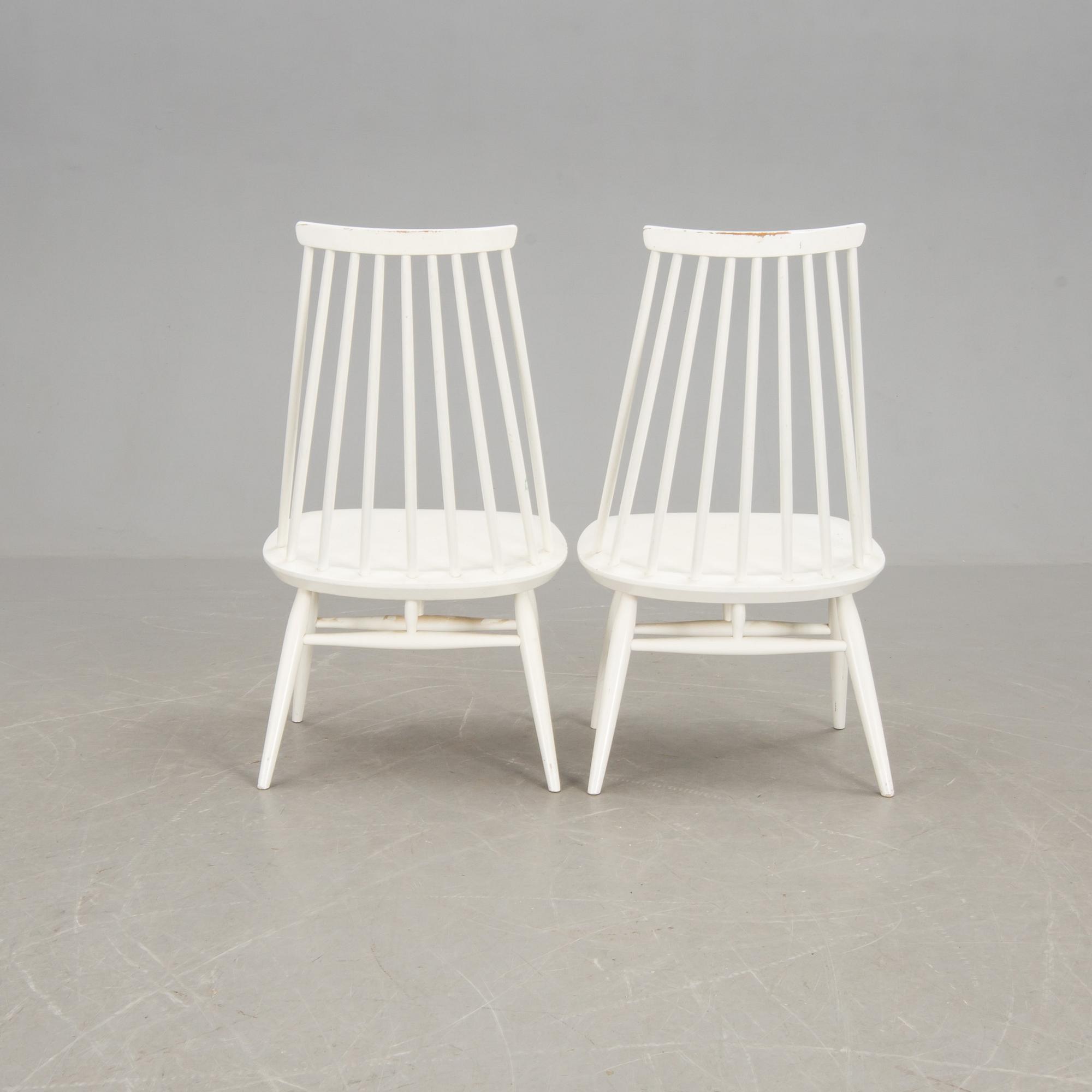 STOLAR, ett par, "Mademoiselle", Ilmari Tapiovaara, Edsbyverken, 1960-tal.