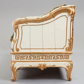 A Swedish Rococo 18th century sofa.