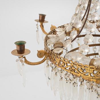 An Empire style chandelier, first half of the 20th Century.