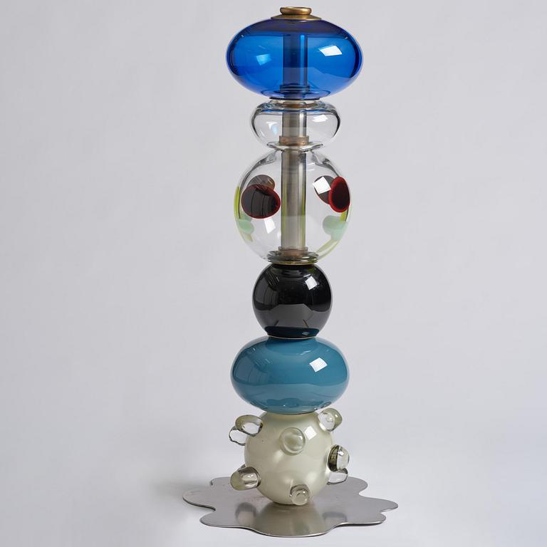 Frida Fjellman, “Totem Buddie no 03”, a unique glass sculpture/vase, Kosta Boda, 2021.