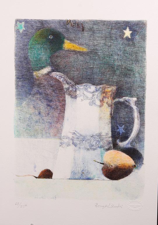 BENGT LANDIN, färglitografier. 2 st, sign och nr 63/250.