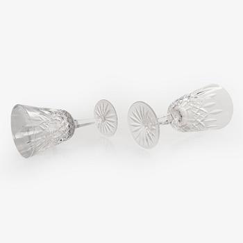 Glass set, crystal, Waterford 1960s/1970s.