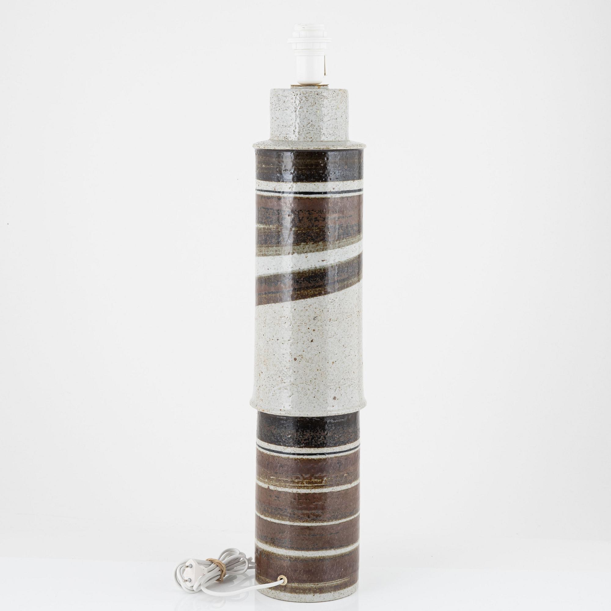 Inger Persson, golvlampa, stengods. Rörstrand.