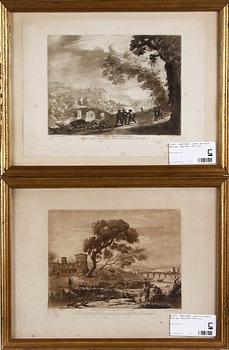 GRAVYRER, efter Richard Earlom, England 1800-tal.