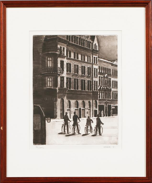 SIXTEN HAAGE, torrnålsgravyr, , signerad, numrerad och daterad, 99/242, -81.
