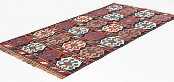 An antique Shahsavan kilim, ca 300 x 161 cm.