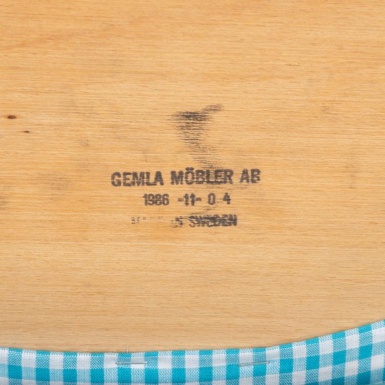 Four chairs, Gemla, Diö, 1986.