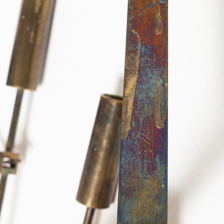 Pierre Forssell, vägglampetter, 3st, "Pendeln", Skultuna.