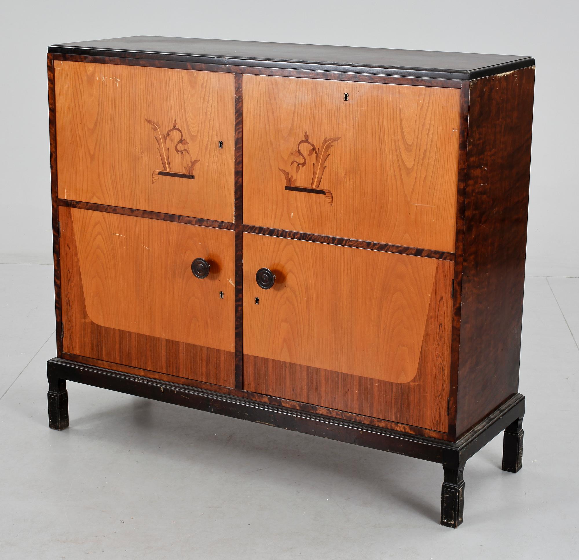 LINNESKÅP, art deco, 1930/40-tal.