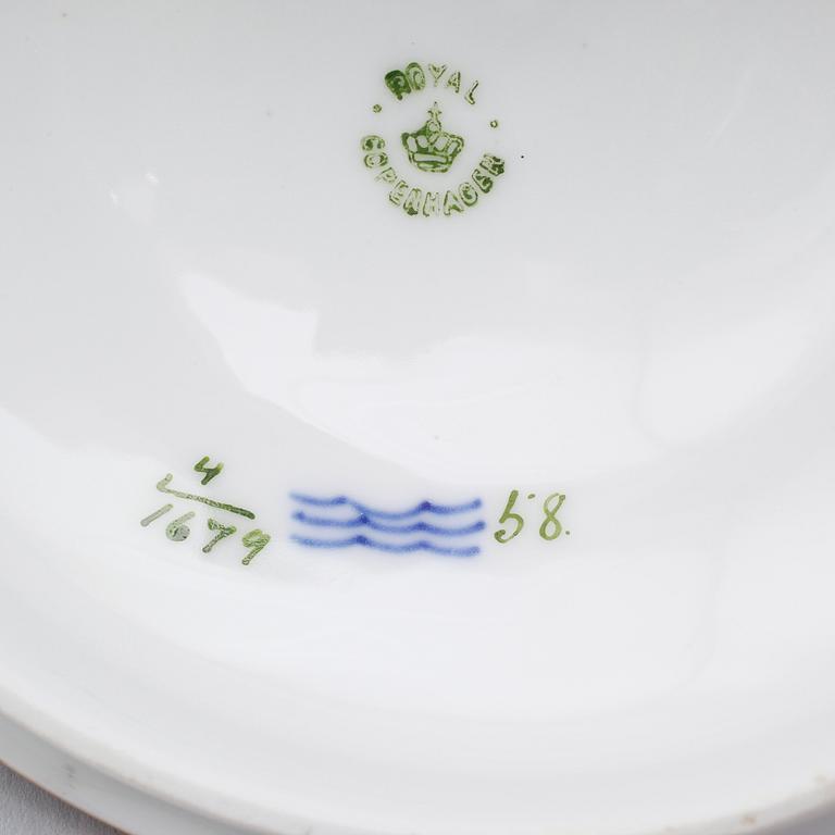LOCKSKÅLAR, 1 par, porslin, Royal Copenhagen.