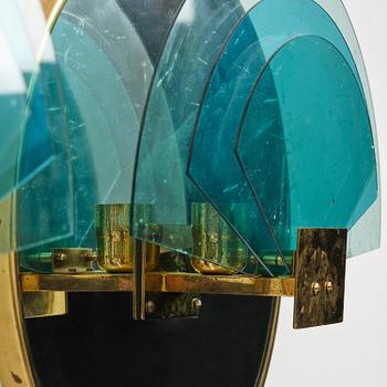 Hans-Agne Jakobsson, vägglampor, ett par, modell "C 2446", Hans-Agne Jakobsson AB, Markaryd, ca 1981-83.