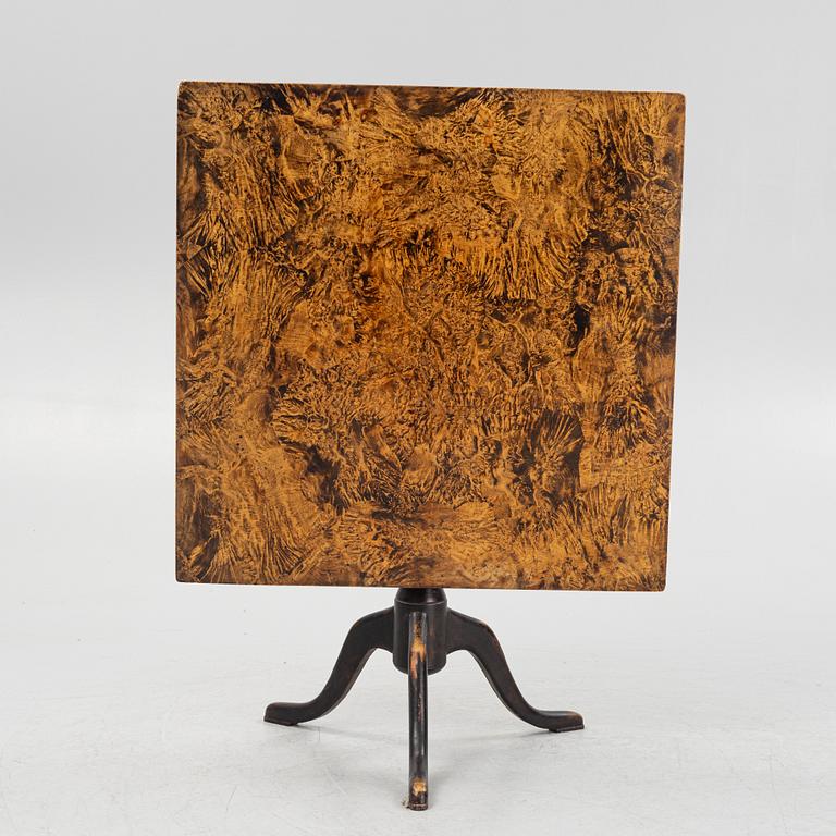 Fällbord, omkring år 1800.