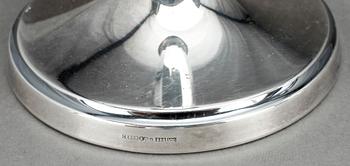 LJUSSTAKAR, ett par, silver, Ceson, Göteborg, 1995.