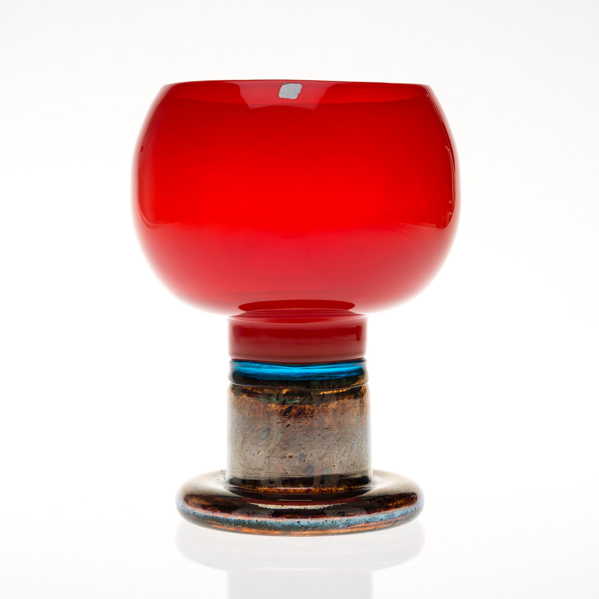 POKAL, glas, signerad Kaj Franck Nuutajärvi Notsjö.