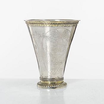 Christoffer Baumann, cup, silver, Hudiksvall 1791.