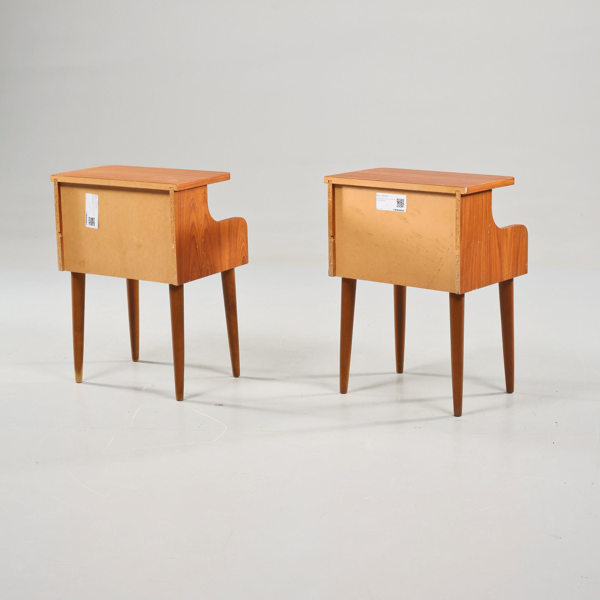 SÄNGBORD, ett par, Sverige, 1950/1960-tal.
