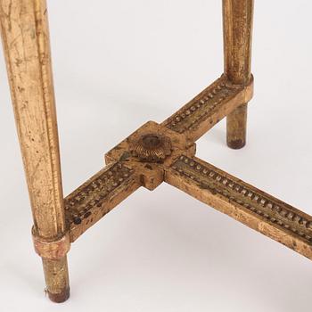 A Gustavian console table, late 18th Century.