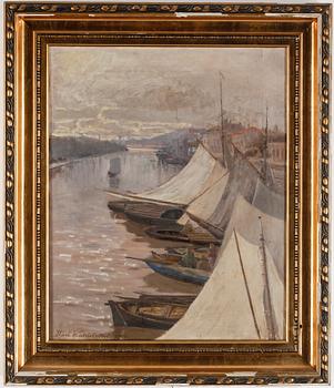 KARL WAHLSTRÖM, olja på duk, signerad och daterad 1900.