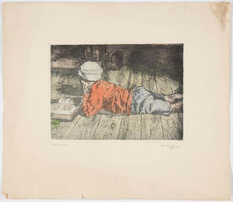 PARTI GRAFIK, ca 100 verk, bl.a från Föreningen för Grafisk Konst, Björn Brusewitz och Louis Bastin.