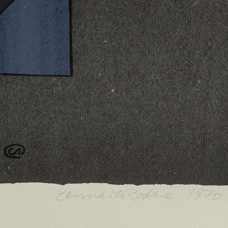 LENNART RODHE, färglitografi, signerad och daterad -70, numrerad 89/360.
