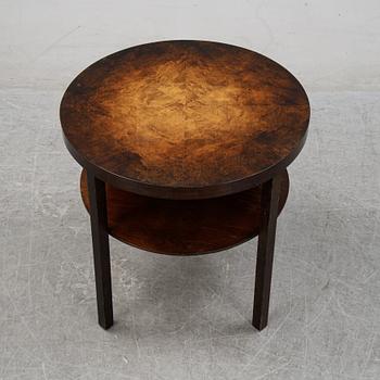 A Swedish stained birch coffee table, 1930's.