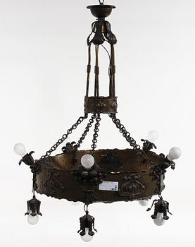 TAKARMATUR, metall, jugend, sekelskiftet 1900. H 110.