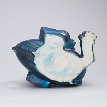 A Wilhelm Kåge stoneware figure of a dragon puppy, Gustavsberg Studio, ca 1940.