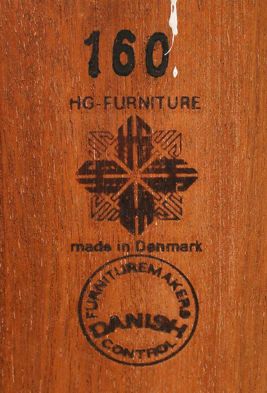 VÄGGBOKHYLLA, HG-Furniture, Danmark, 1950/1960-tal.