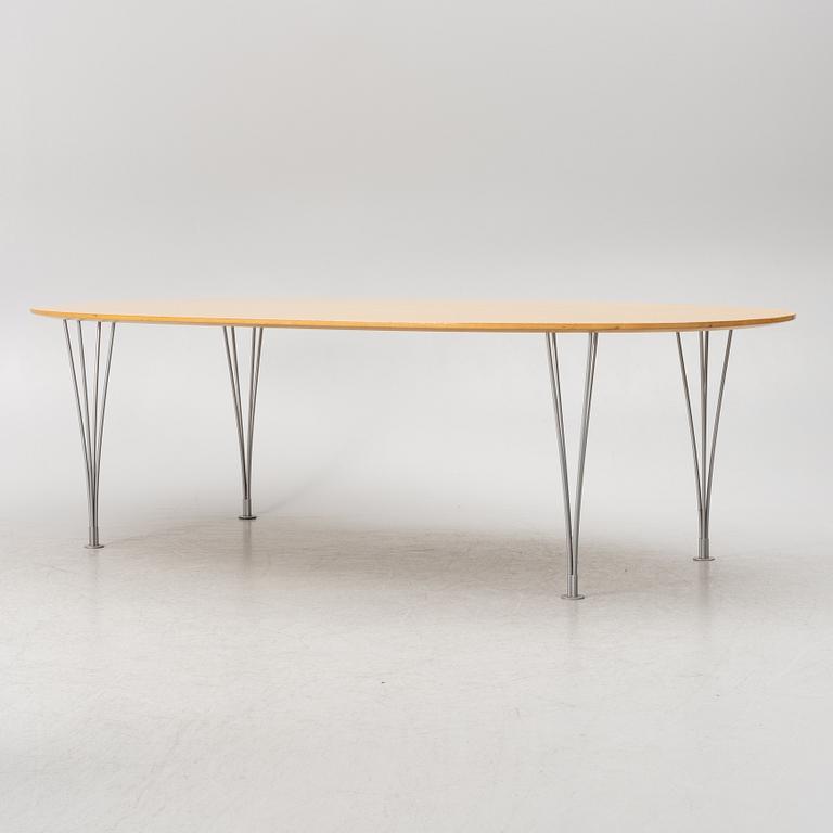 Bruno Mathsson & Piet Hein, a dining table, 'Superellipse', Bruno Mathsson International, Värnamo, 1990's.