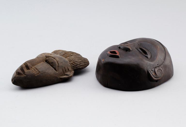 MASKER, 2 st, Afrika.