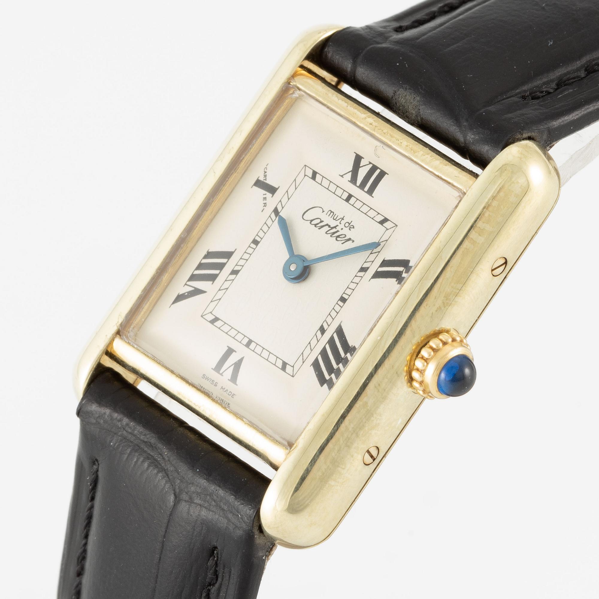 must de Cartier, Tank, wristwatch, 22 mm.