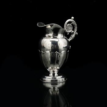 GRÄDDKANNA, silver, empire, Carl Fredrik Hultbom, Stockholm, 1841. Vikt ca 50g.