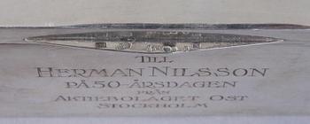 CIGARRSKRIN, silver, 1923.