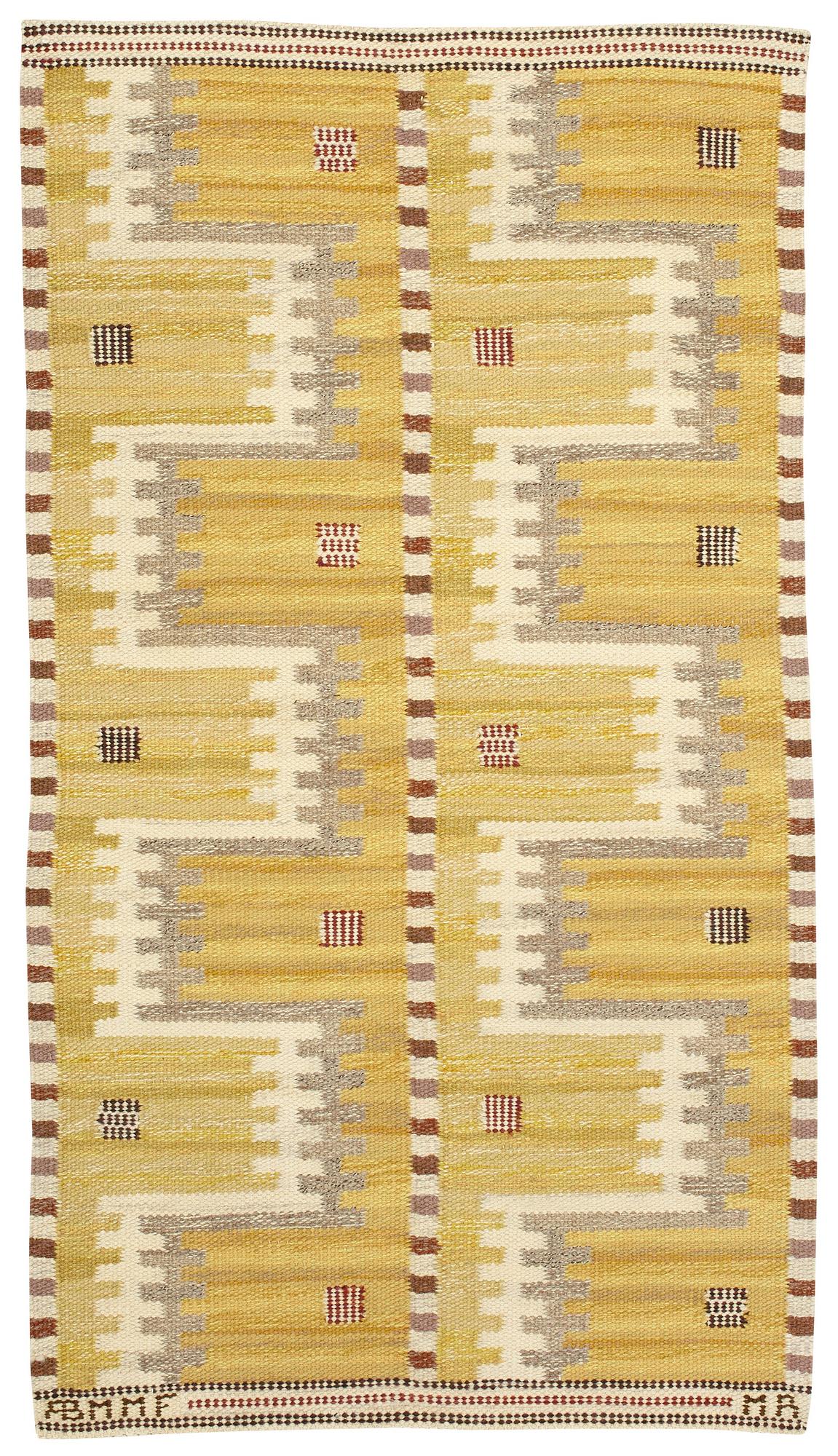 Marianne Richter, MATTA. "Gula havet". Rölakan. 159 x 86,5 cm. Signerad AB MMF MR.