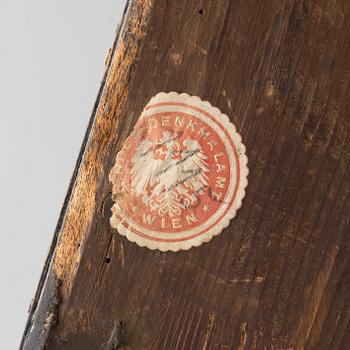 A South German late Baroque marquetry 'Tabernakelschrank' writing cabinet, first part of the 18th century.