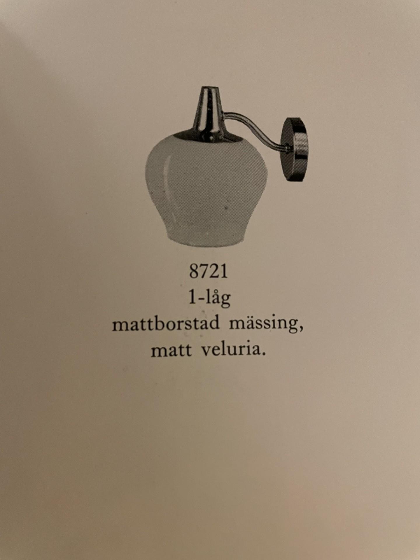 Harald Notini, attributed to, custom-made wall lamp, possibly by Arvid Böhlmarks Lampfabrik 1950s.