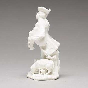 FIGURIN, mjukt porslin. Marieberg, 1700-tal.