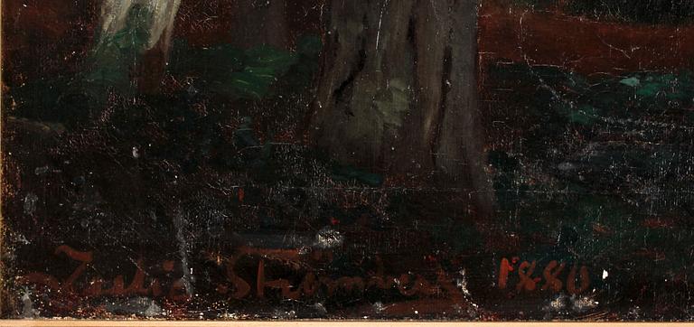 JULIA STRÖMBERG, olja på duk, sign o dat 1880.