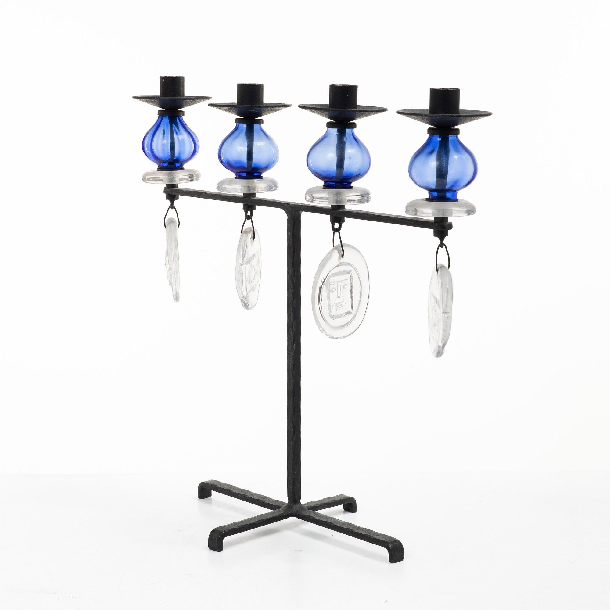 Erik Höglund, a candelabrum, Boda Smide.