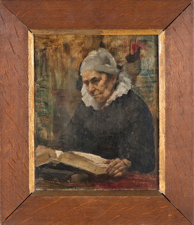 Albert Edelfelt, Reading woman.