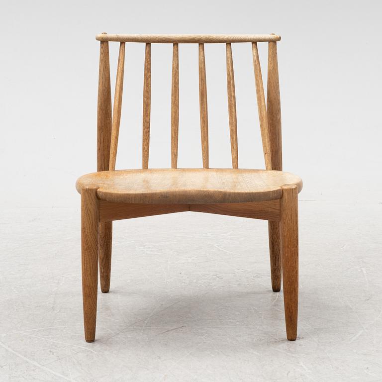 Bendt Winge, an oak 'Fireplace chair' Aase Möbler, Norway, 1950's.