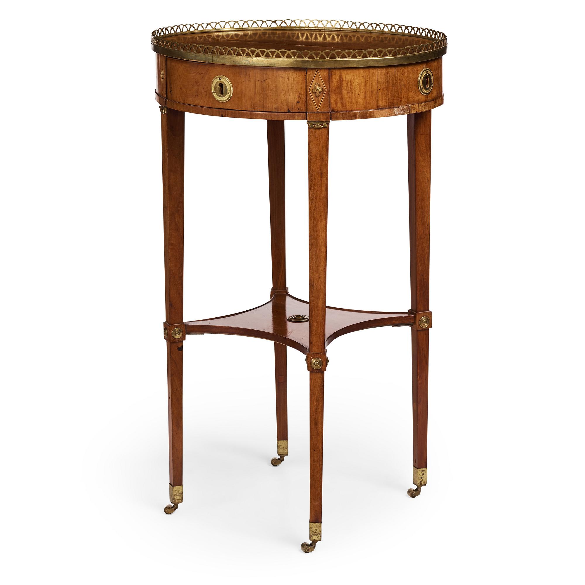 BORD, Stockholmsarbete, 1700-talets slut, Sengustavianskt.