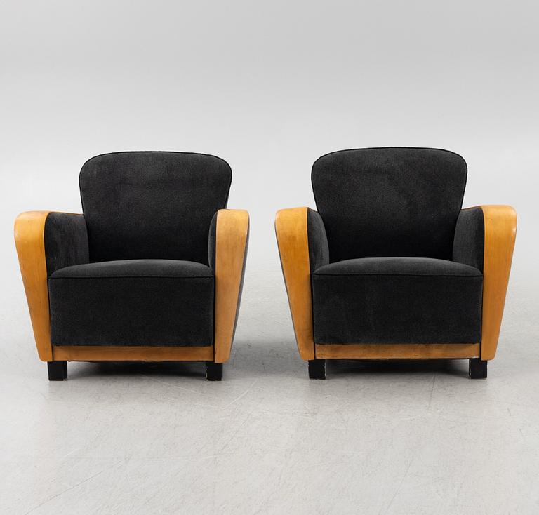 Fåtöljer, ett par, 1930-tal.