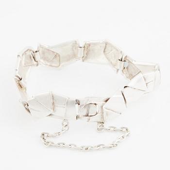 Zoltan Popovits, bracelet, "Origami",  sterling silver, Lapponia 2001.
