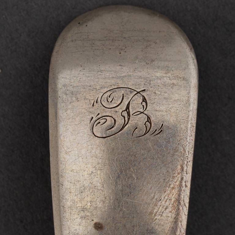 Bestick, 53 st, silver, England och Irland, 1700-1800-tal.