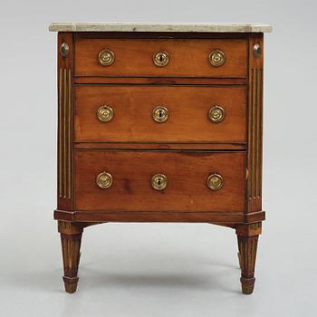 A late Gustavian commode by A Lundelius (master in Stockholm 1778-1823).